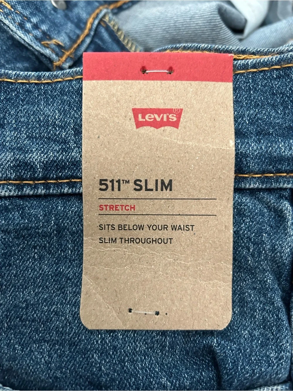 Levi's 511 Slim Jeans Men's Size 40x30 Blue Denim Stretch Classic